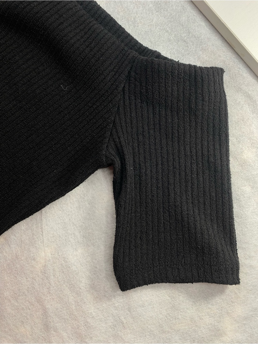 H&M Rib-Knit Off-the-Shoulder Top S - Picture 8 of 9